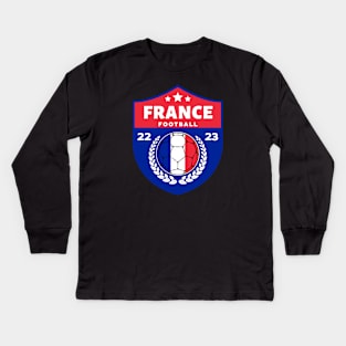 French Football Kids Long Sleeve T-Shirt